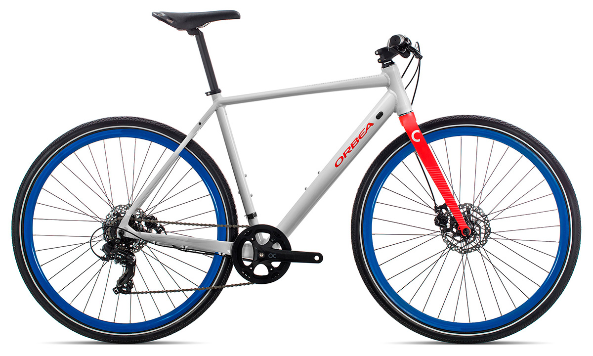 Фотографія Велосипед Orbea Carpe 40 (2020) 2020 Біло-червоний 